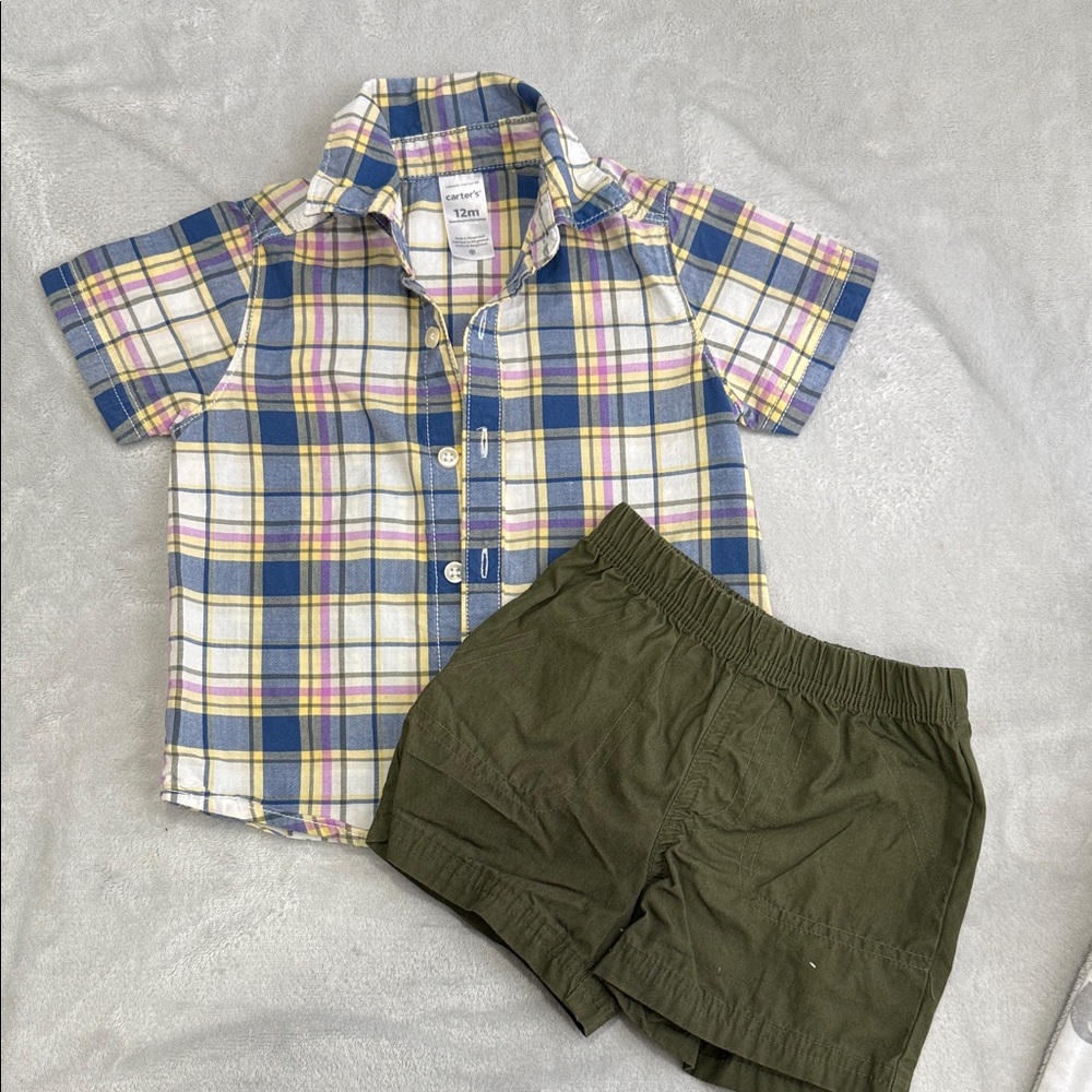 Carter's Multicolor Plaid Shirt